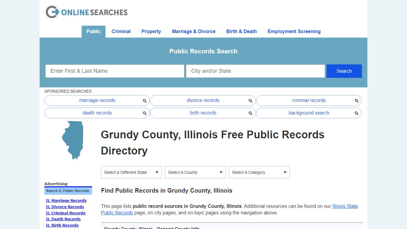 Grundy County, Illinois Public Records Directory